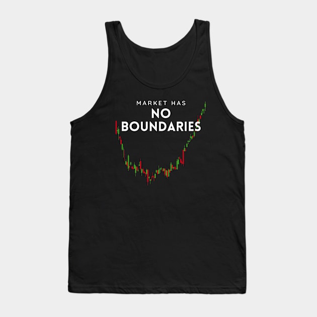 Market Has No Boundaries (light) Tank Top by Trader Shirts